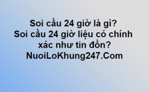 Soi cầu 24h là gì