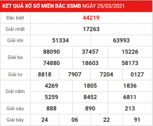 Soi cầu XSMB ngày 26–03–2021