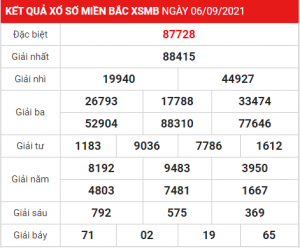 Soi cầu XSMB ngày 07–09–2021