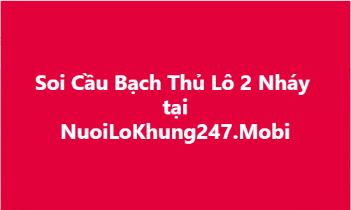 Soi cầu bạch thủ lô 2 nháy hôm nay